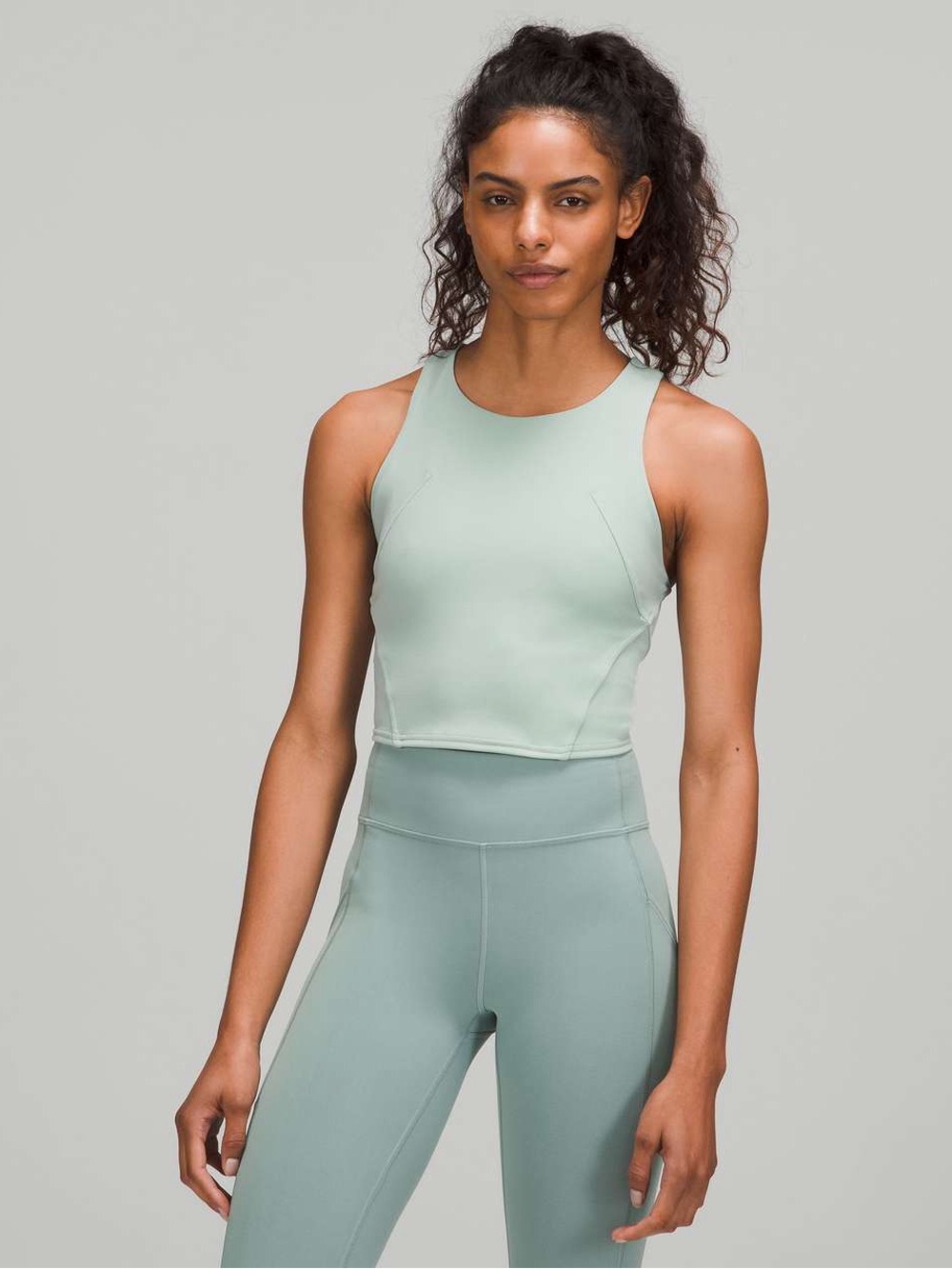 Lululemon Invigorate Training Tank Top in Silver Blue